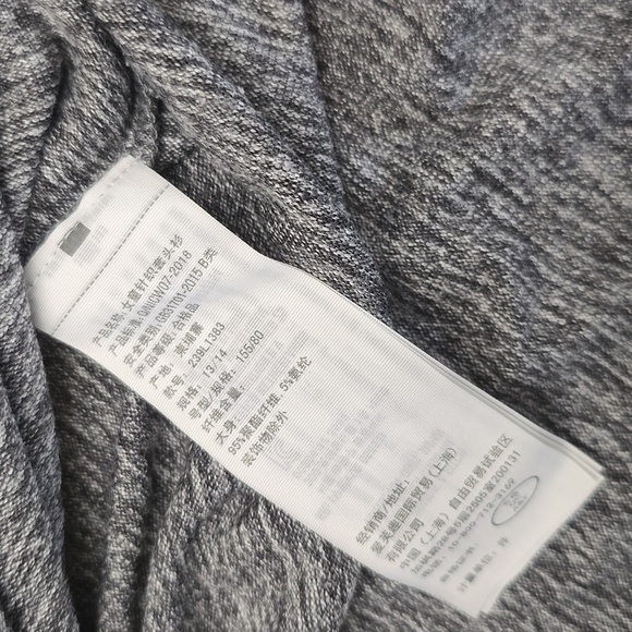 ABERCROMBIE Kids 13/14 Heather Gray Knit Top Long Sleeve - Picture 3 of 5